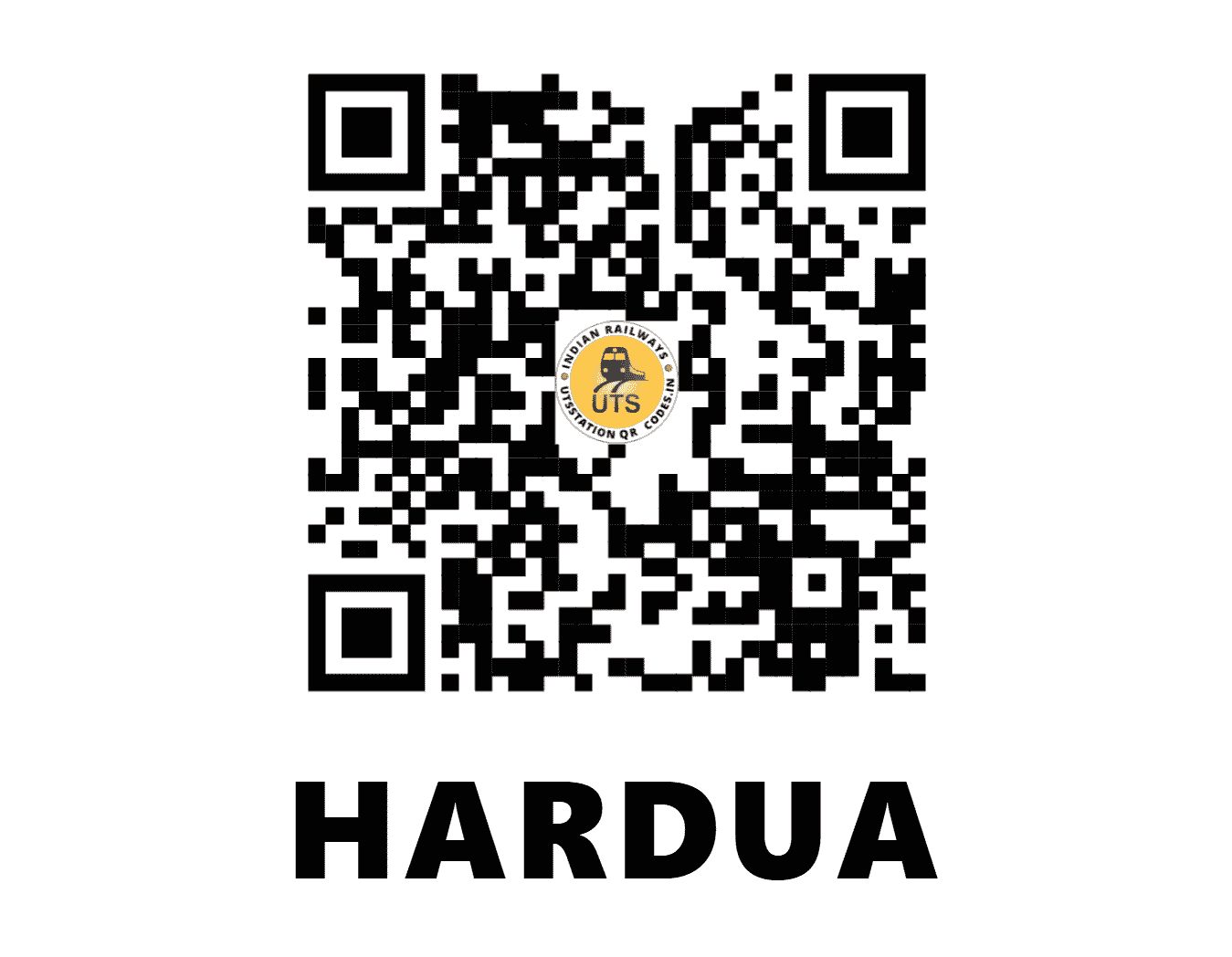 UTS QR Code for HARDUA - HDU (WC - MADHYA PRADESH)